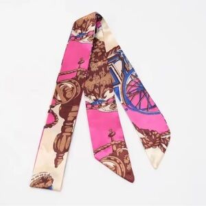 Iconic Silk Scarf For Bag or Hair